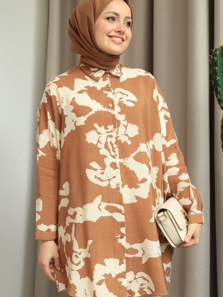 Gizce Siliva Camel Tunik