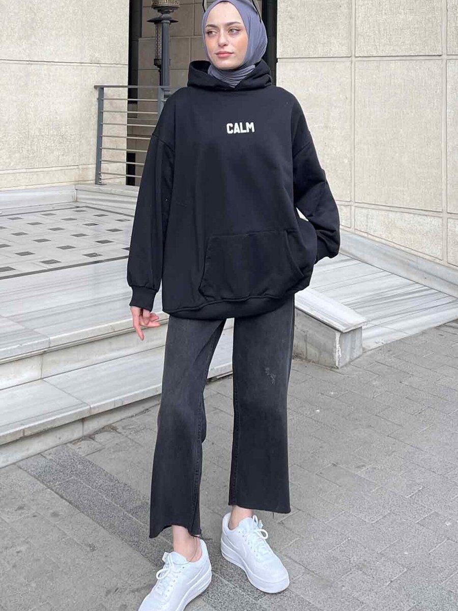 Lamelif Calm Baskı Detaylı Sweatshirt