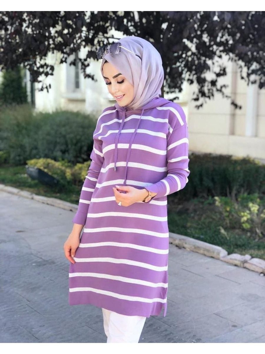 Butik Çizgili Tunik