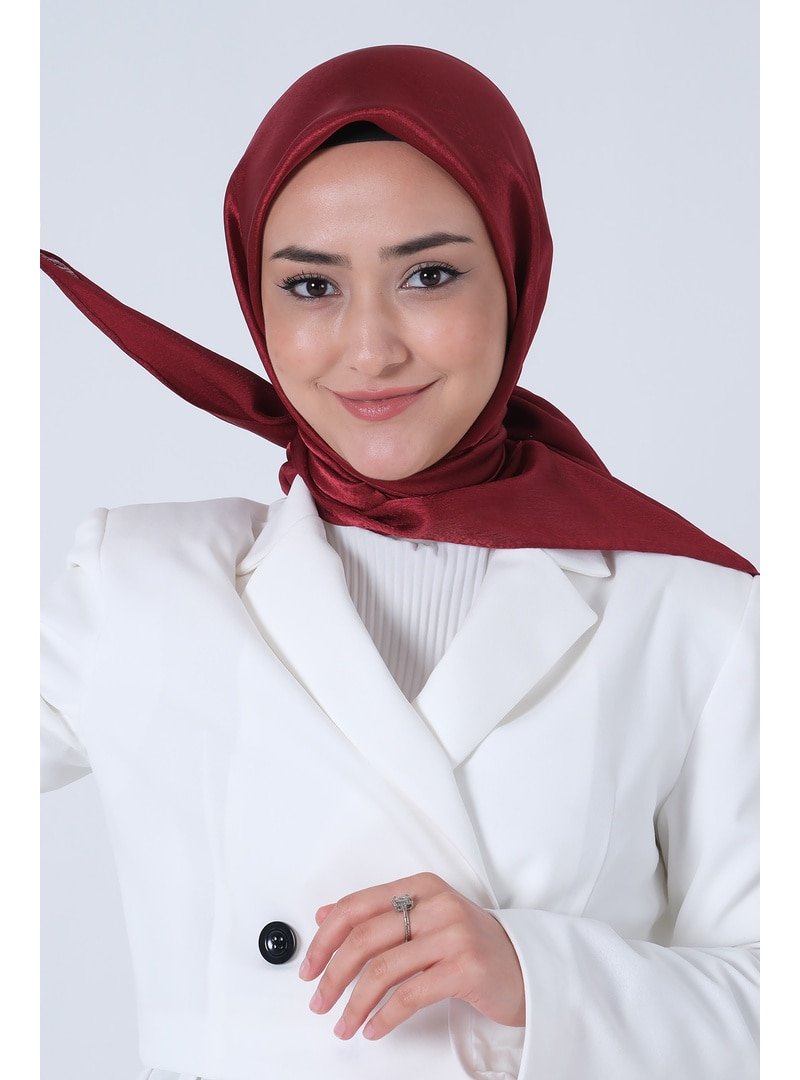 Harem Scarf Koyu Bordo Janjan Eşarp