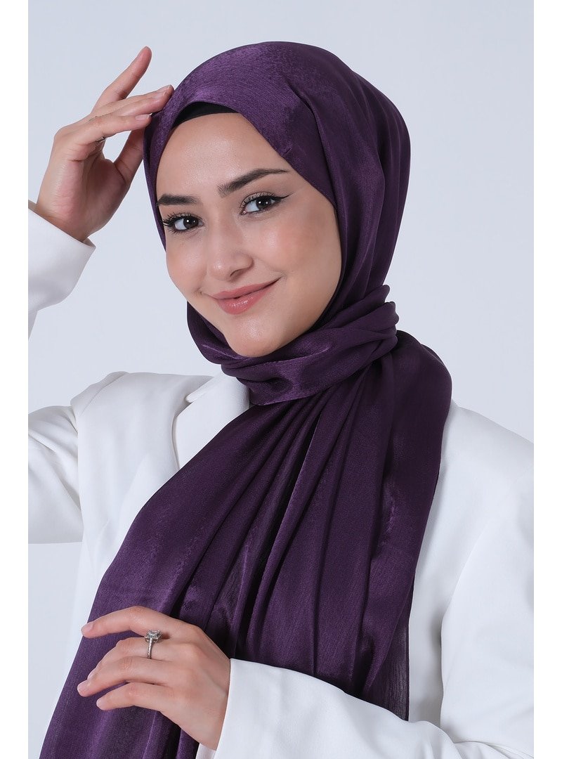 Harem Scarf Koyu Mor Janjan Şal