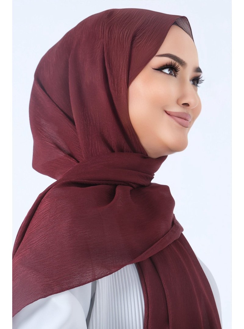 Harem Scarf Bordo Ağaçkabuğu Şal