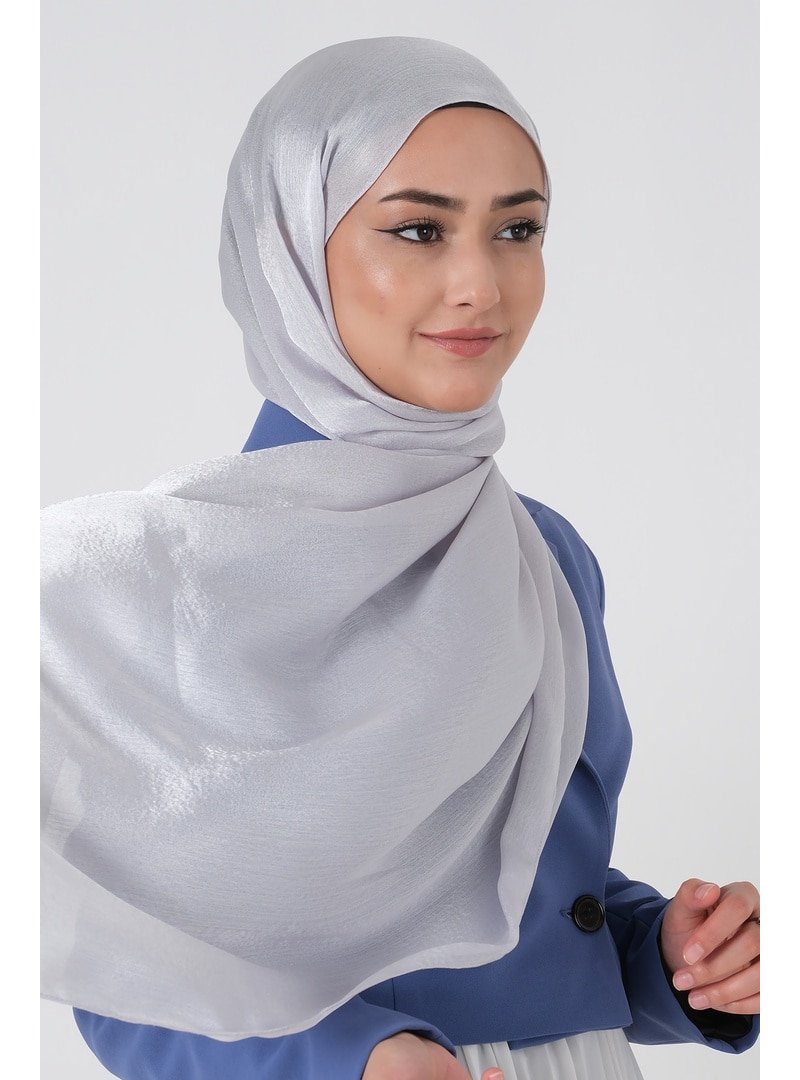 Harem Scarf Açık Gümüş Janjan Şal