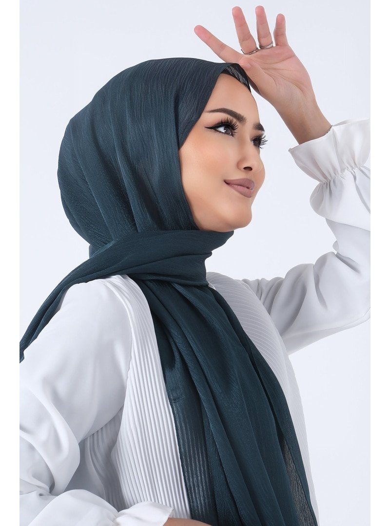 Harem Scarf Zümrüt Ağaçkabuğu Şal