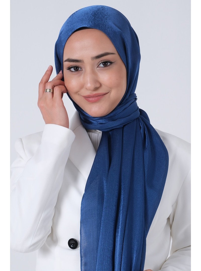 Harem Scarf Koyu İndigo Janjan Şal