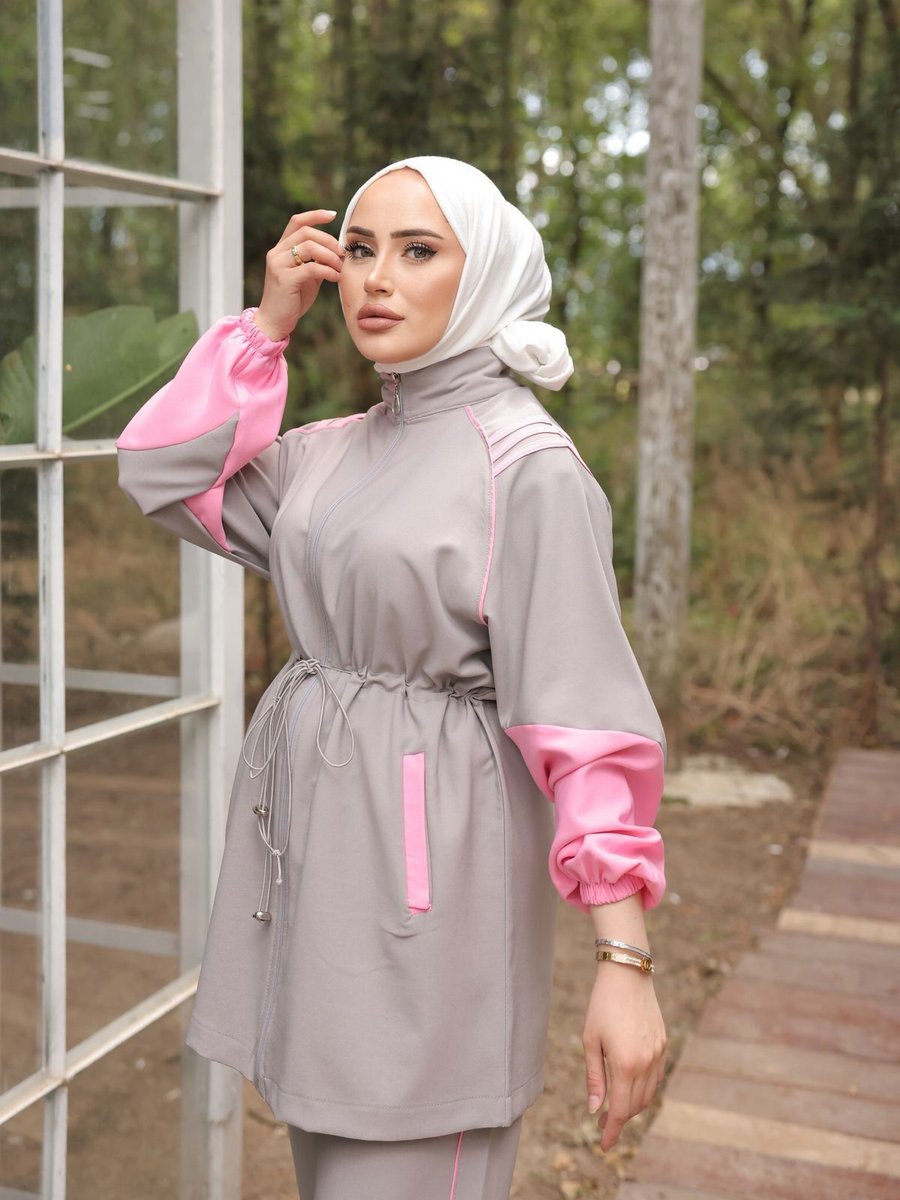 Mimi Luxury Wear Eşofman Fermuarlı İkili Takımı