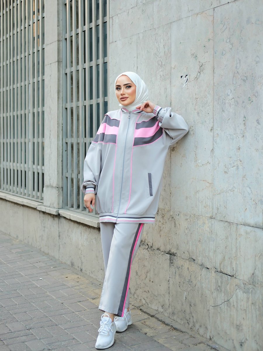 Mimi Luxury Wear Eşofman Fermuarlı İkili Takımı