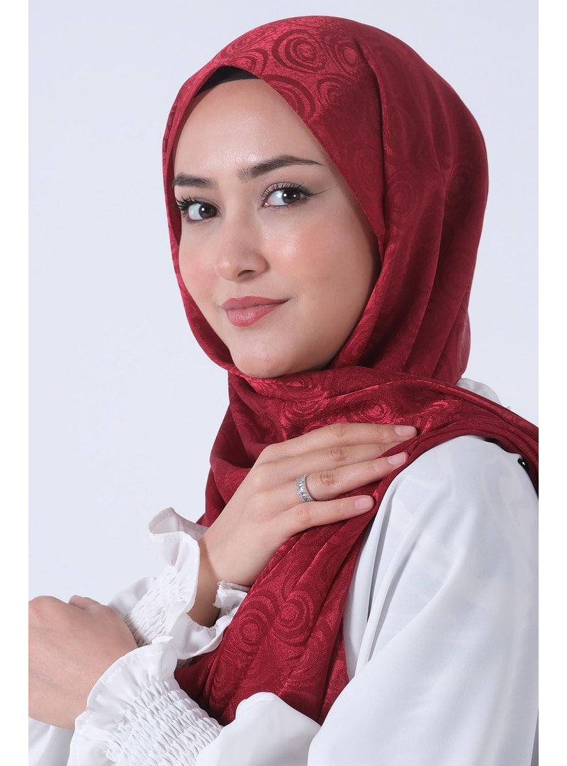 Harem Scarf Bordo Nefes Jakar Şal