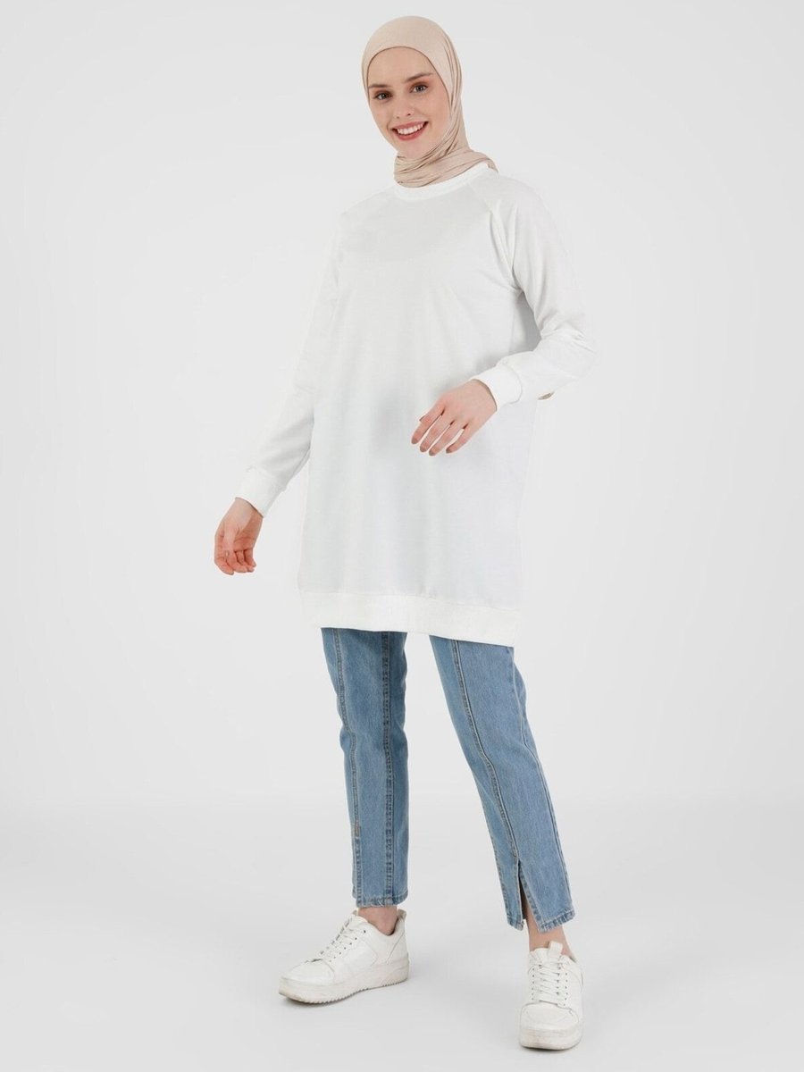 Refka Basic Sweatshirt Hindistan Cevizi