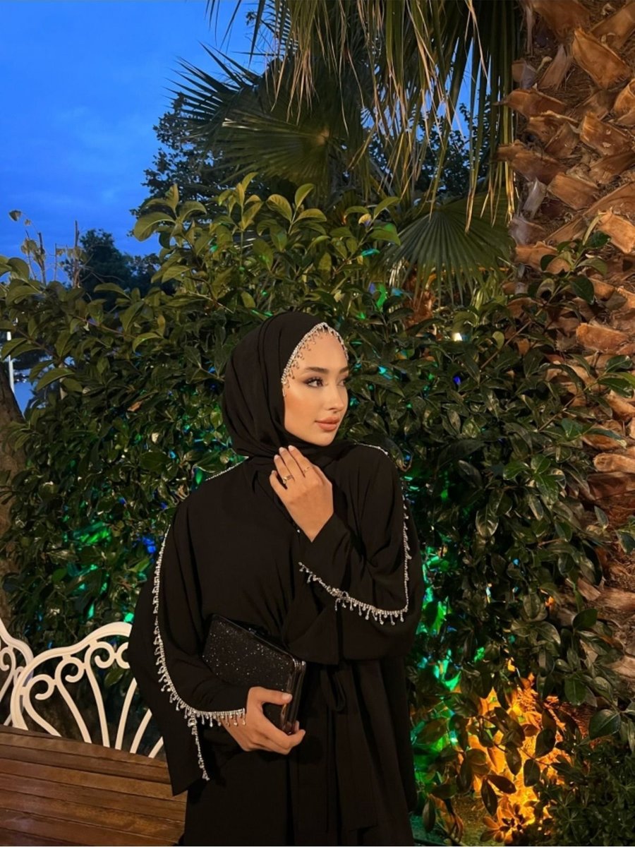 Haay Collection Taşlı Abaya