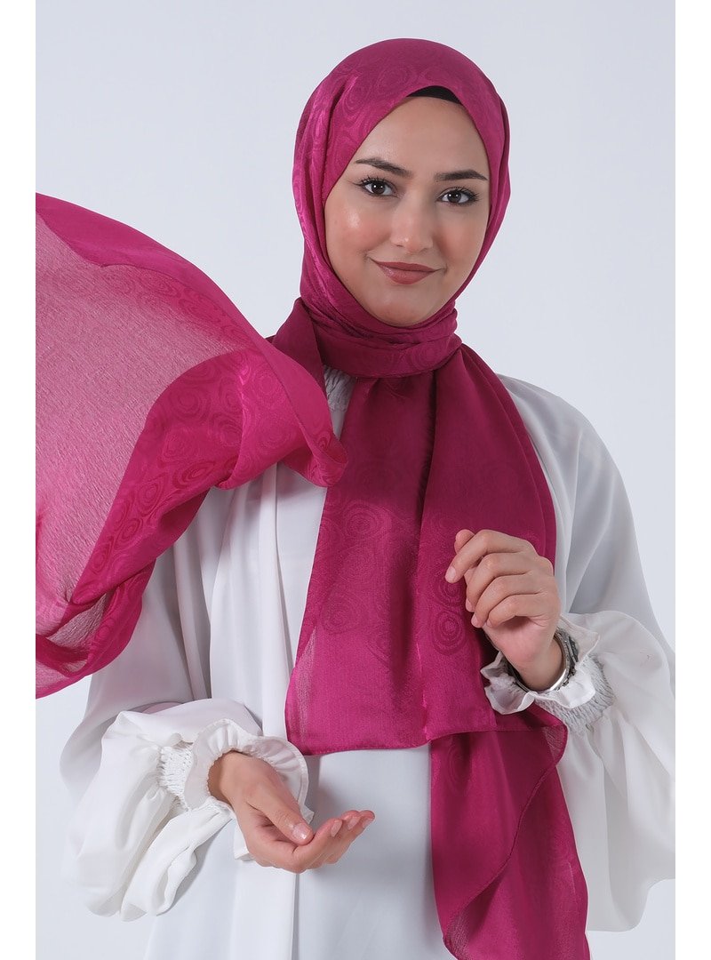 Harem Scarf Fuşya Nefes Jakar Şal