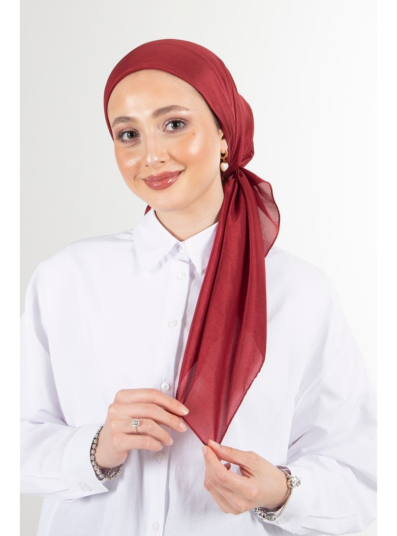 Harem Scarf Bordo Brisa Vual Eşarp