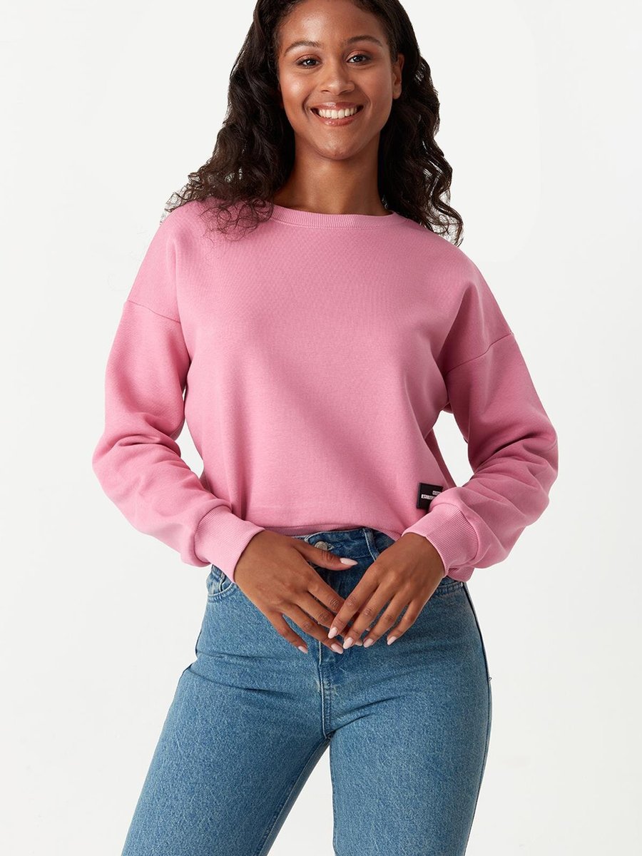 Select Moda Pembe Crop Sweatshirt