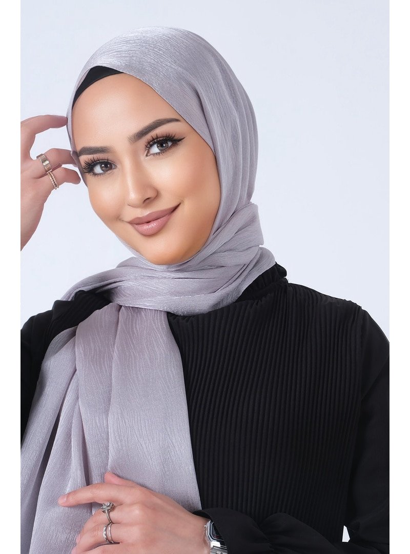 Harem Scarf Gümüş Ağaçkabuğu Şal