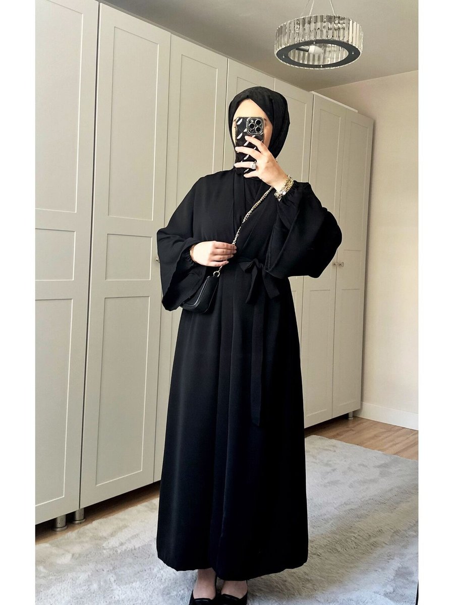 Zehra Çamran İki Kollu Tasarım Abaya