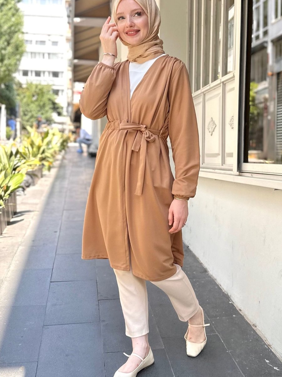 Gizce Monty Camel Kimono