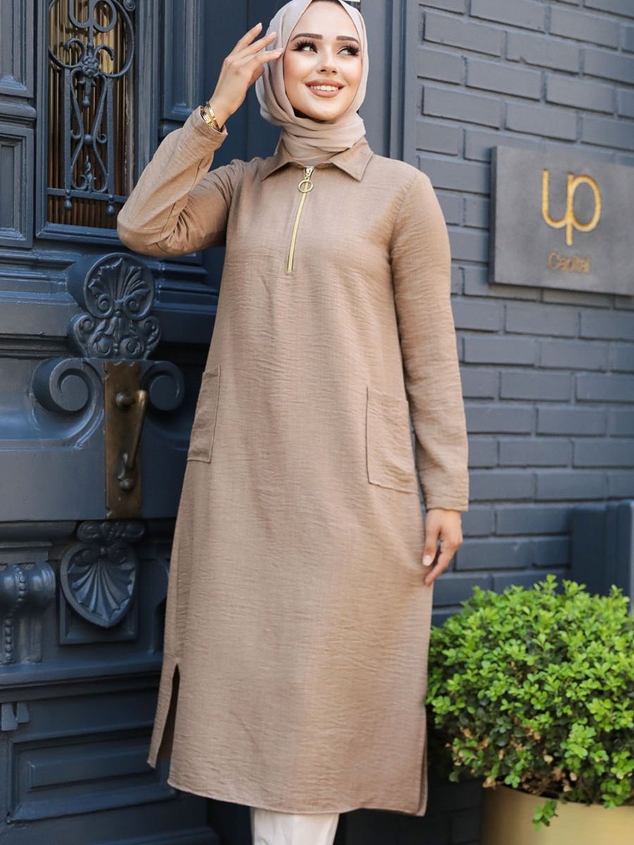 Neva Style Cepli Camel Tunik