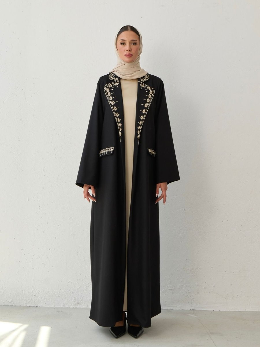 Leyla Store Şık Nakışlı Abaya