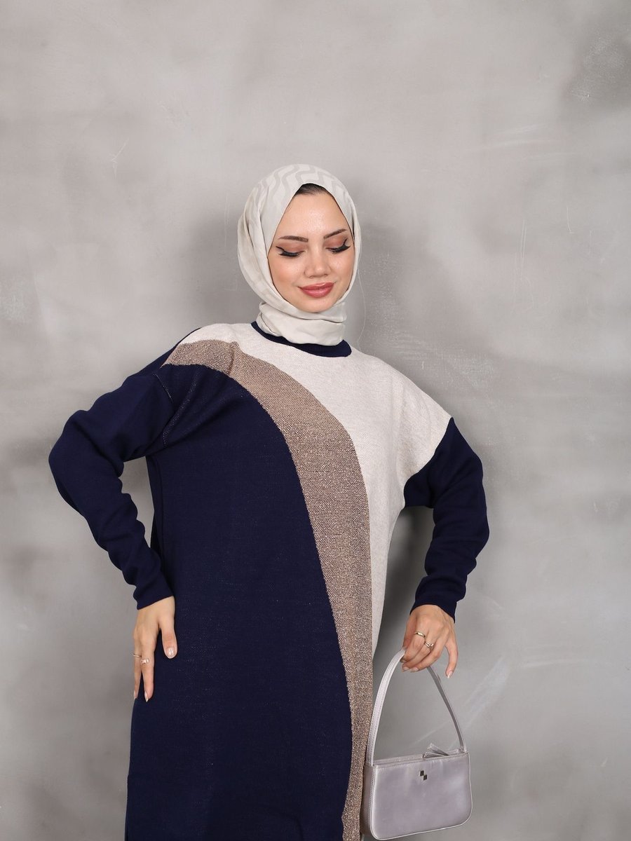 Moda Simli Triko Tunik